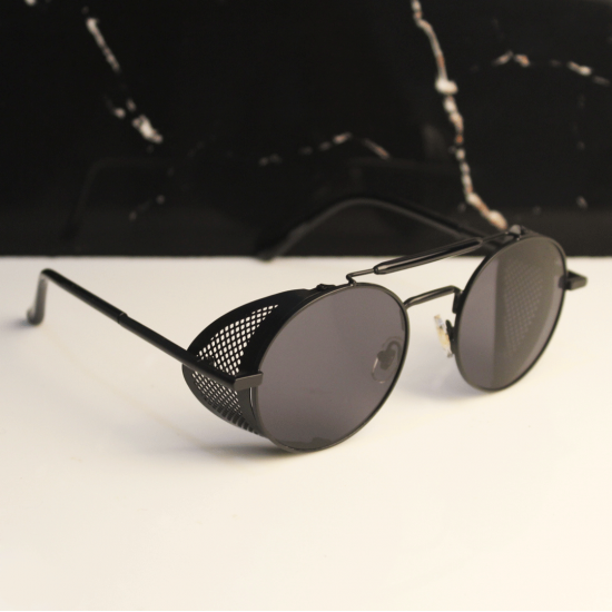 Round Steampunk Sunglasses For Men And Women-FunkyTradition