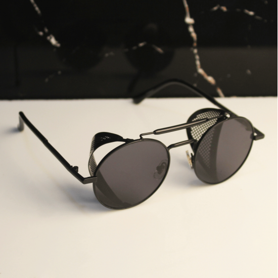 Round Steampunk Sunglasses For Men And Women-FunkyTradition