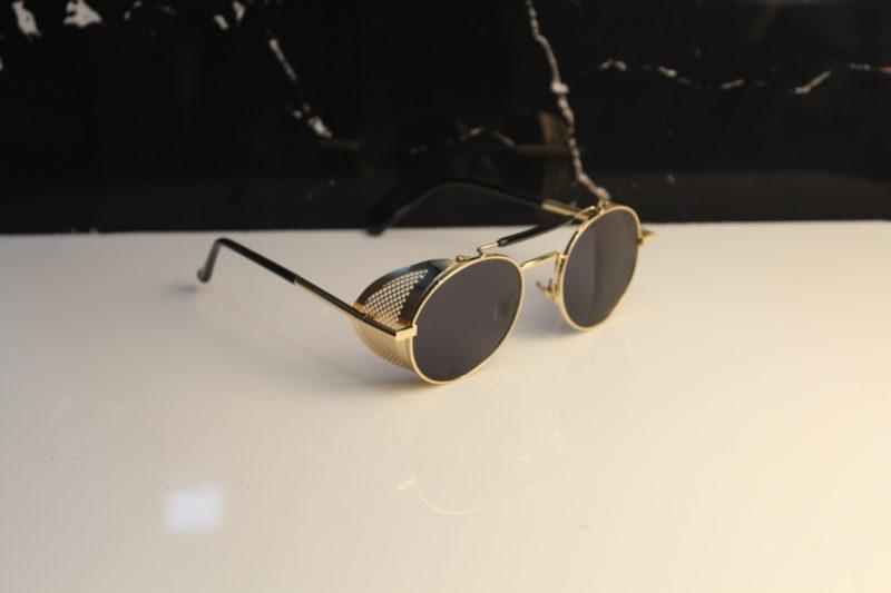 Stylish Metal Cap Round Sunglasses For Men And Women-FunkyTradition