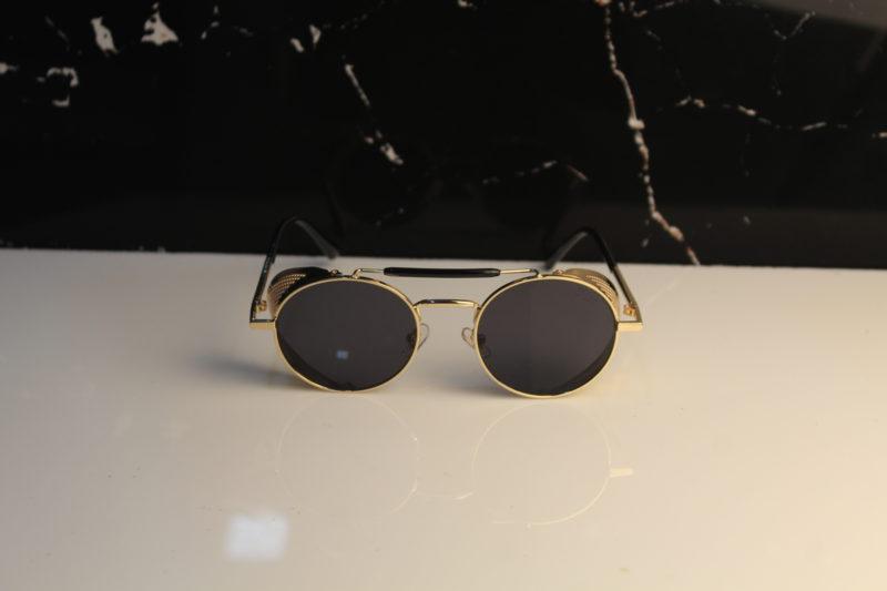 Stylish Metal Cap Round Sunglasses For Men And Women-FunkyTradition