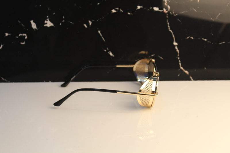 Stylish Metal Cap Round Sunglasses For Men And Women-FunkyTradition