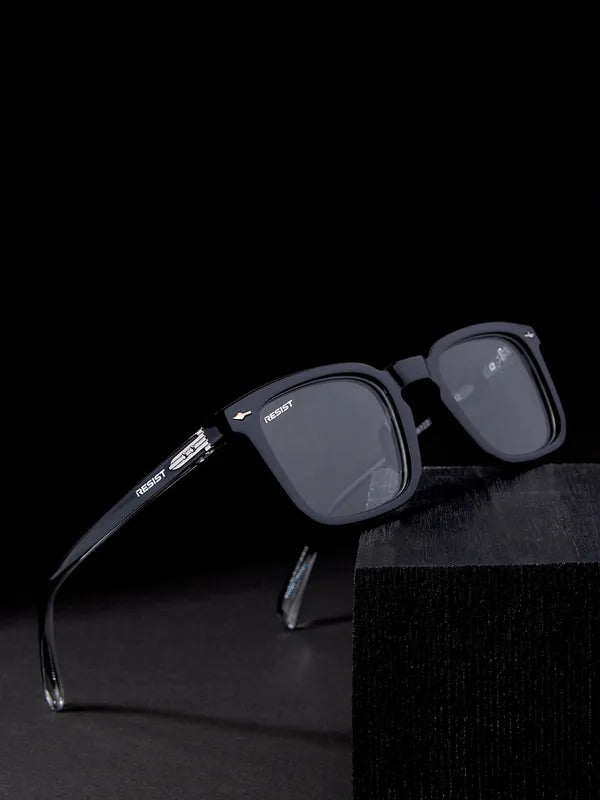 UV Protected Black Clear Wayfarer Sunglasses For Men & Women- FunkyTradition