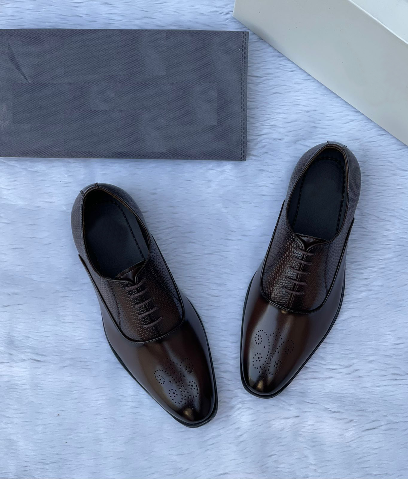 Laces Black Brown Tan High Quality Oxford Formal Shoes For Partywear And Casualwear- FunkyTradition