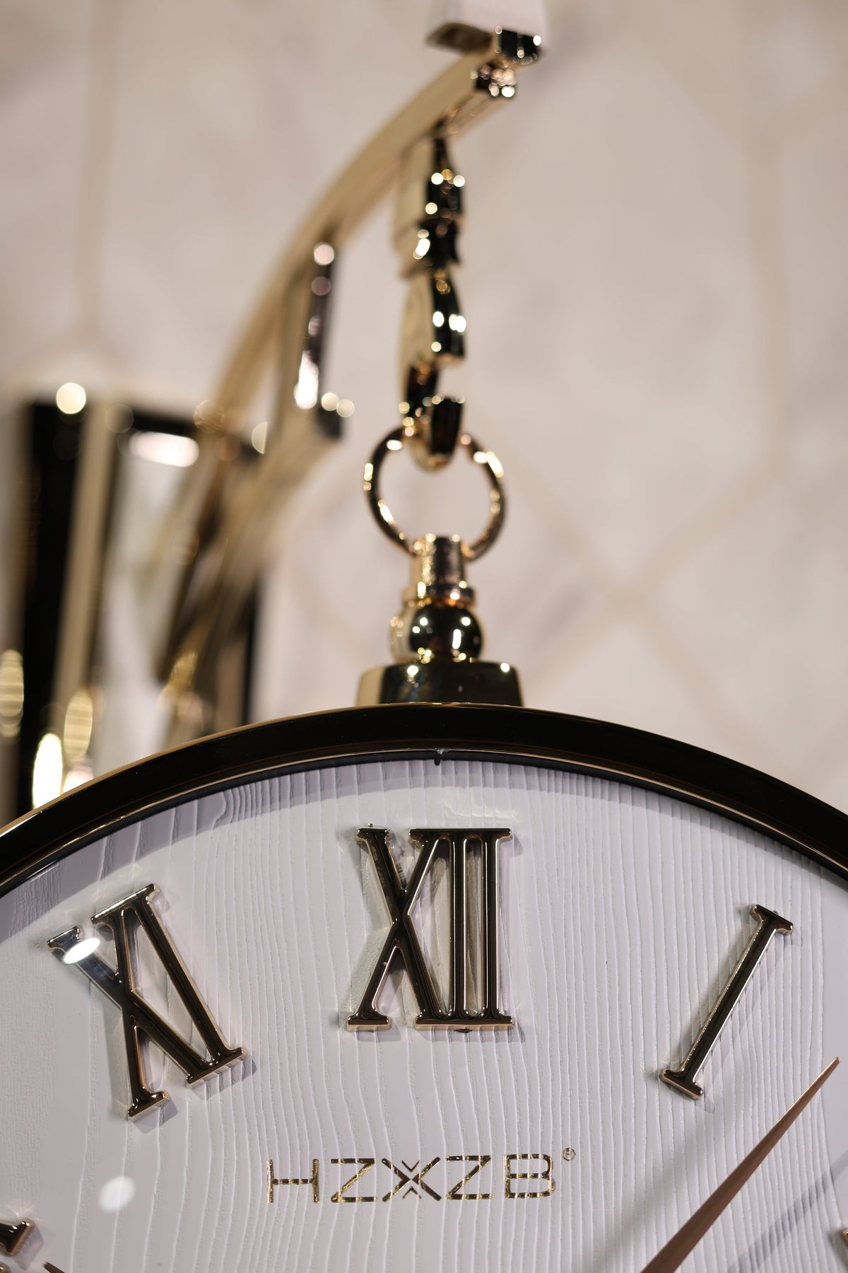 Luxury Double-Sided Hanging Wall Clock – Premium Deer Design | Modern Home & Living Decor