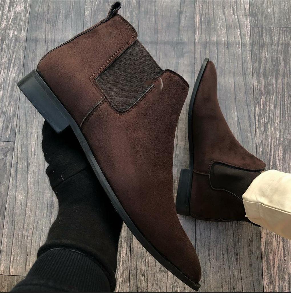 Mens Luxury Design Party Wear Premium Quality Chelsea Boot Shoes - FunkyTradition