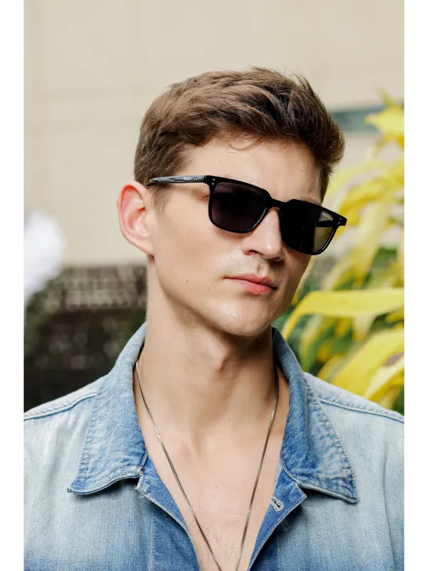 Minimal UV Protected Black Wayfarer Sunglasses For Men & Women- FunkyTradition