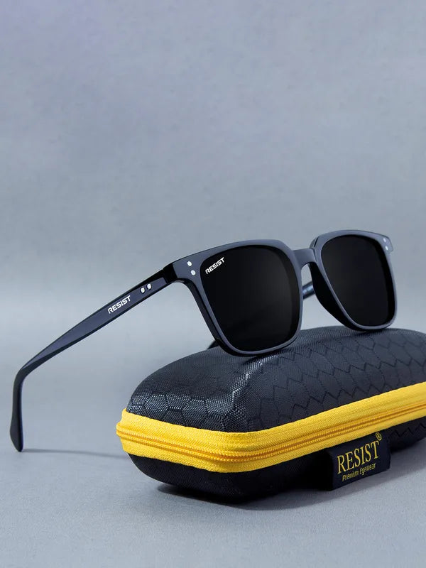 Minimal UV Protected Black Wayfarer Sunglasses For Men & Women- FunkyTradition