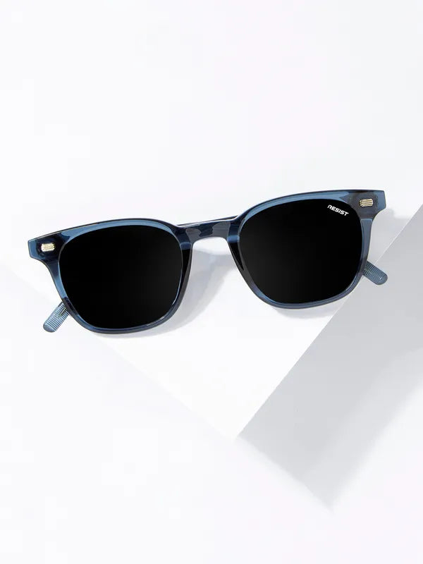 Minimal UV Protected Blue Black Wayfarer Sunglasses For Men & Women- FunkyTradition