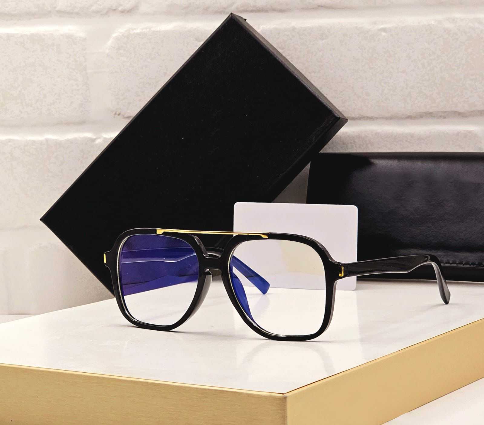 Luxury Double Bridge Square Aviator Sunglasses - Multi-Lens | FunkyTradition