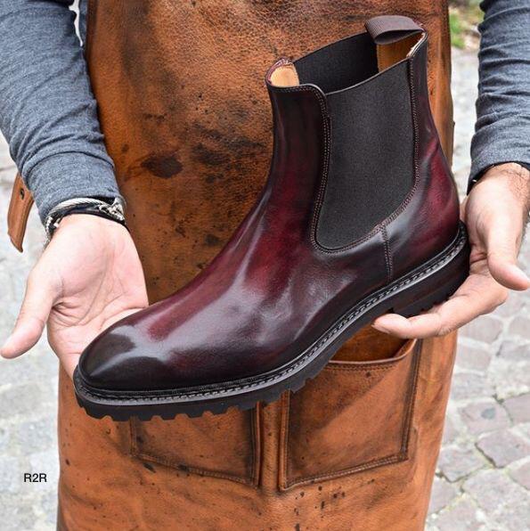 Mens Luxury Design Party Wear Premium Quality Chelsea Boot Shoes - FunkyTradition