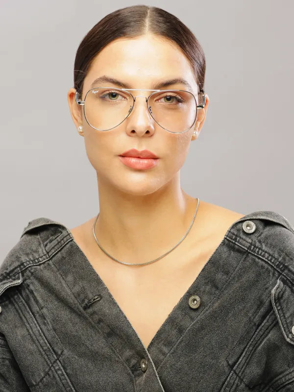 Photochromic and UV Protected Silver Aviator Sunglasses For Men and Women- FunkyTradition