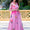 Pink Floral Party Wear Maxi Dress With Shrugs- Adiba Fashion S