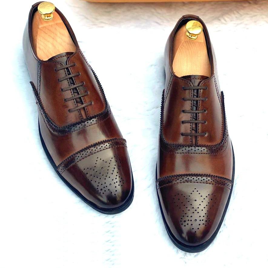 Pointed Black Brown and Tan Formal Shoes For Casual wear Party Wear For Men- FunkyTradition