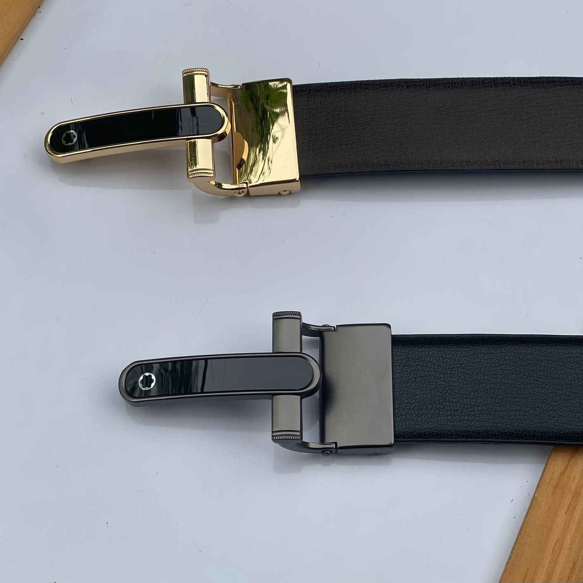Premium Leather Belt with Minimal Star Buckle- FunkyTradition