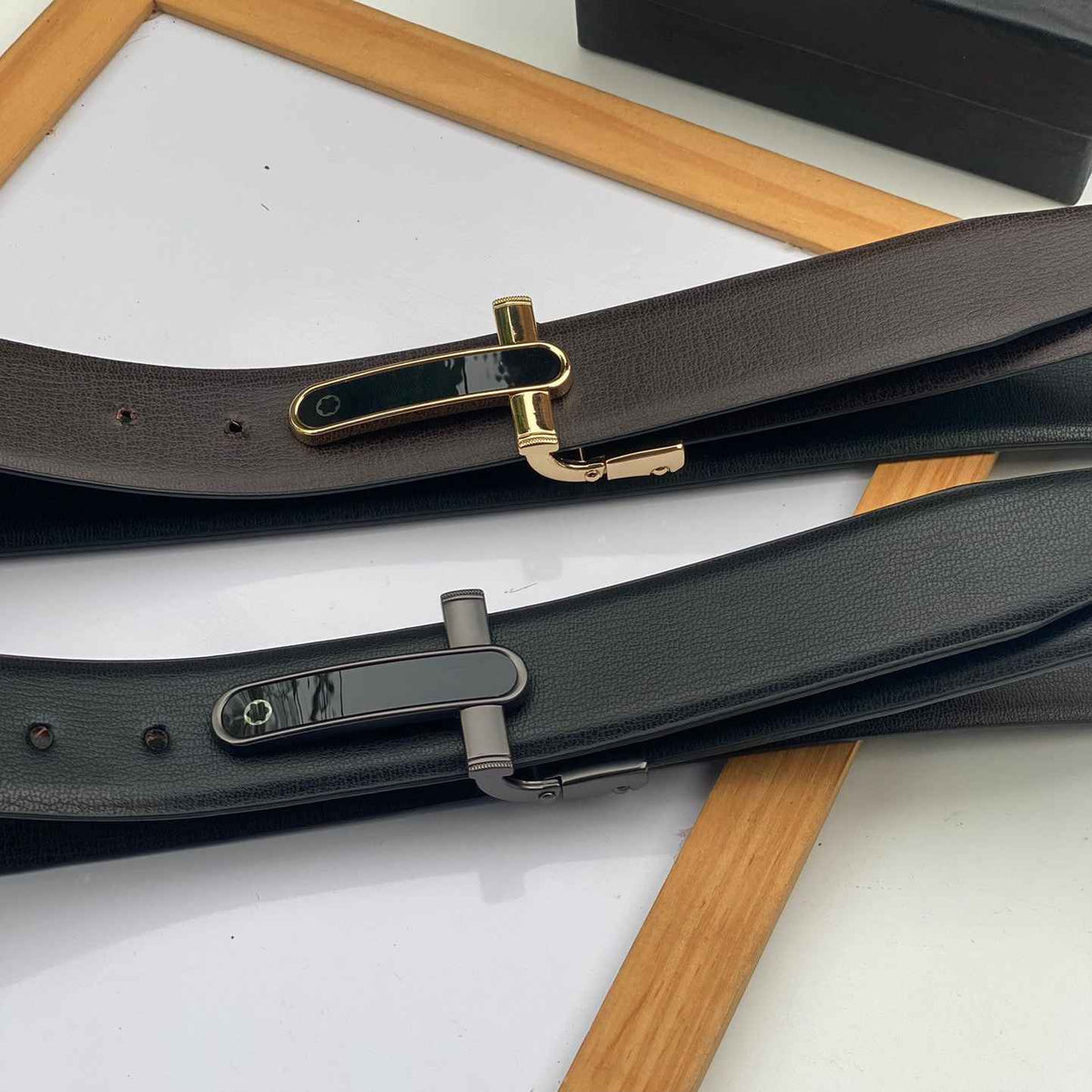 Premium Leather Belt with Minimal Star Buckle- FunkyTradition