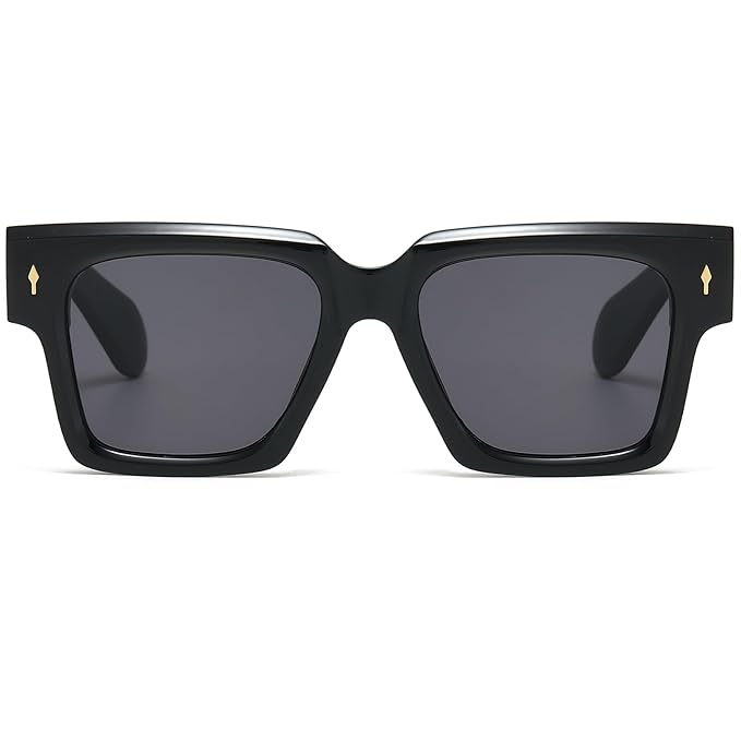 Premium Oversized Square Bobby Deol Inspired Sunglasses for Men – UV400 Protection, Stylish Black Frames