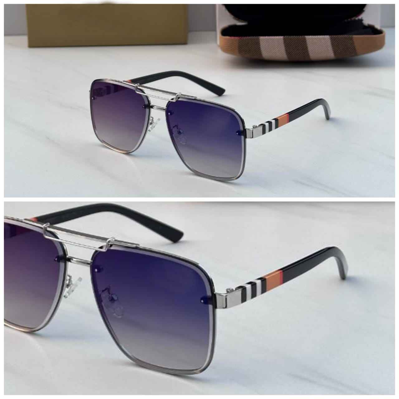 Premium Square Italian Designer Metal Sunglasses - FunkyTradition