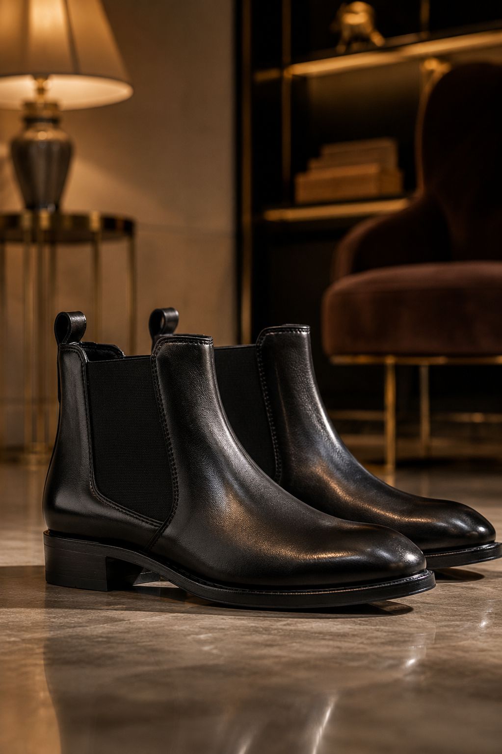 Premium high-quality faux leather upper with luxury finish