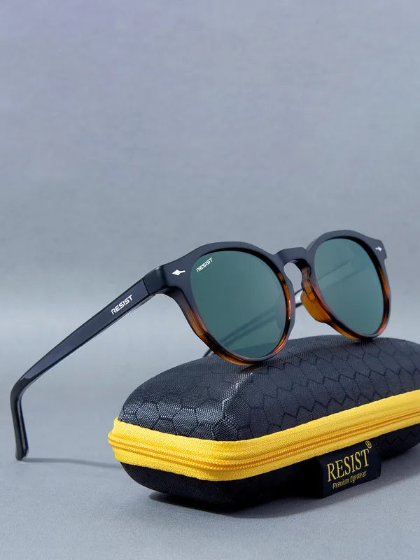 Round UV Protected Black Brown Green Wayfarer Sunglasses For Men & Women- FunkyTradition