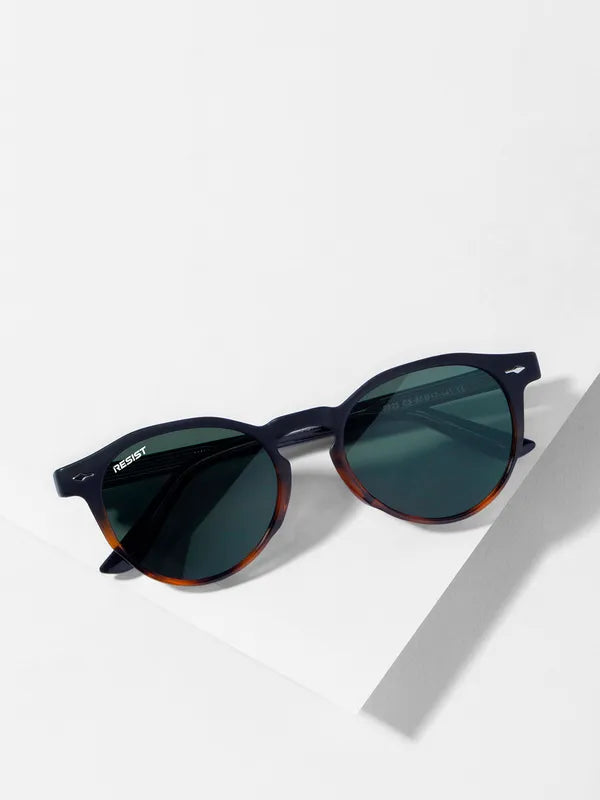 Round UV Protected Black Brown Green Wayfarer Sunglasses For Men & Women- FunkyTradition