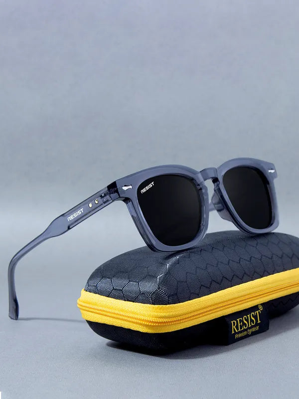Round UV Protected Grey Brown Wayfarer Sunglasses For Men & Women-FunkyTradition