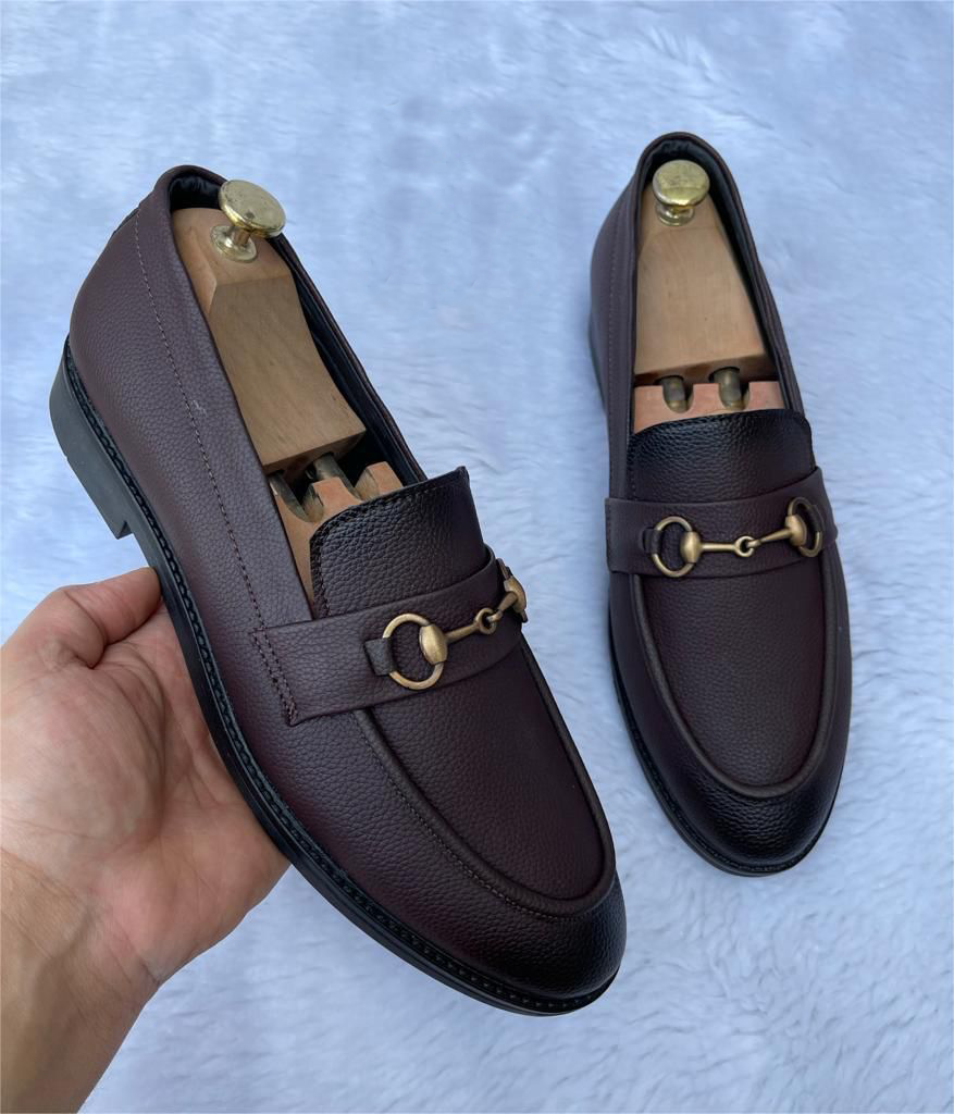 FunkyTradition High Quality Wrinkle Free Faux Leather Upper Material with Durable Sole Shoes