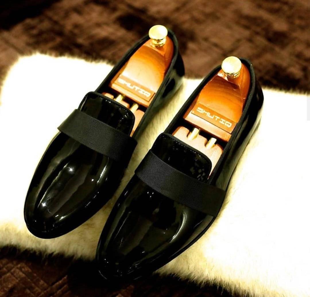 Shiny Moccasin Loafer For Office Wear And Casual Wear- FunkyTradition