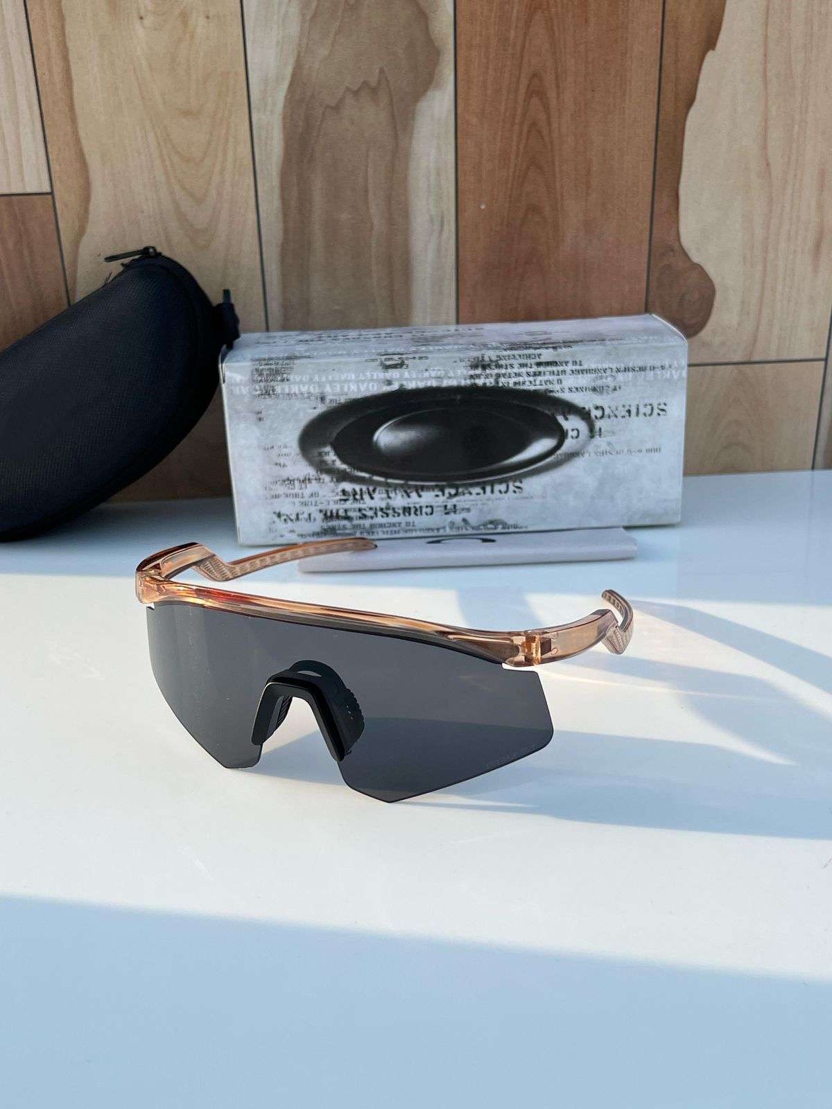 Sporty men’s shield sunglasses with premium lightweight frame