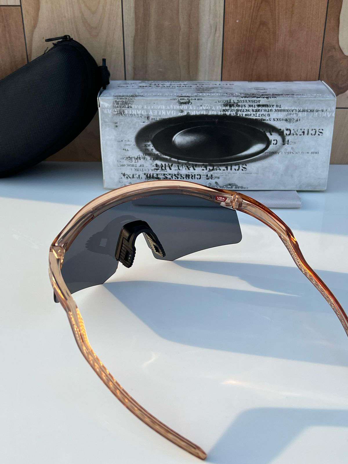 Sporty men’s shield sunglasses with premium lightweight frame