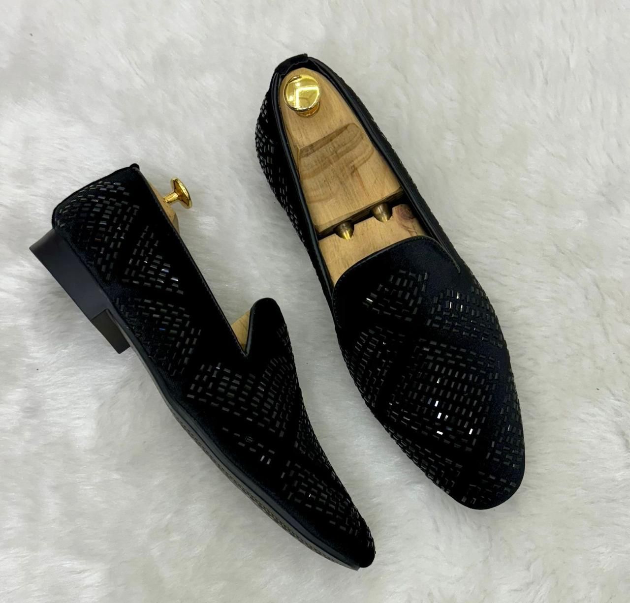 Stylish Studded Mirror Moccasins Mens Fashion wedding rivet Leather High Quality Slip On Flats Loafers