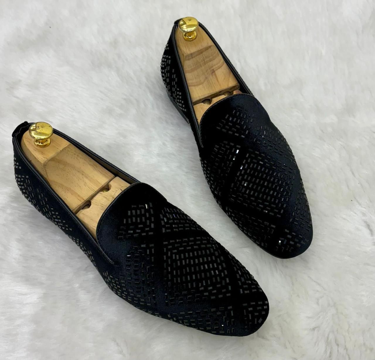 Stylish Studded Mirror Moccasins Mens Fashion wedding rivet Leather High Quality Slip On Flats Loafers