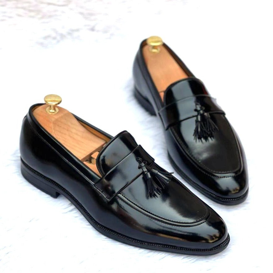 Stylish Suede Black Brown Loafer Shoes For Office Wear And Casual Wear - FunkyTradition