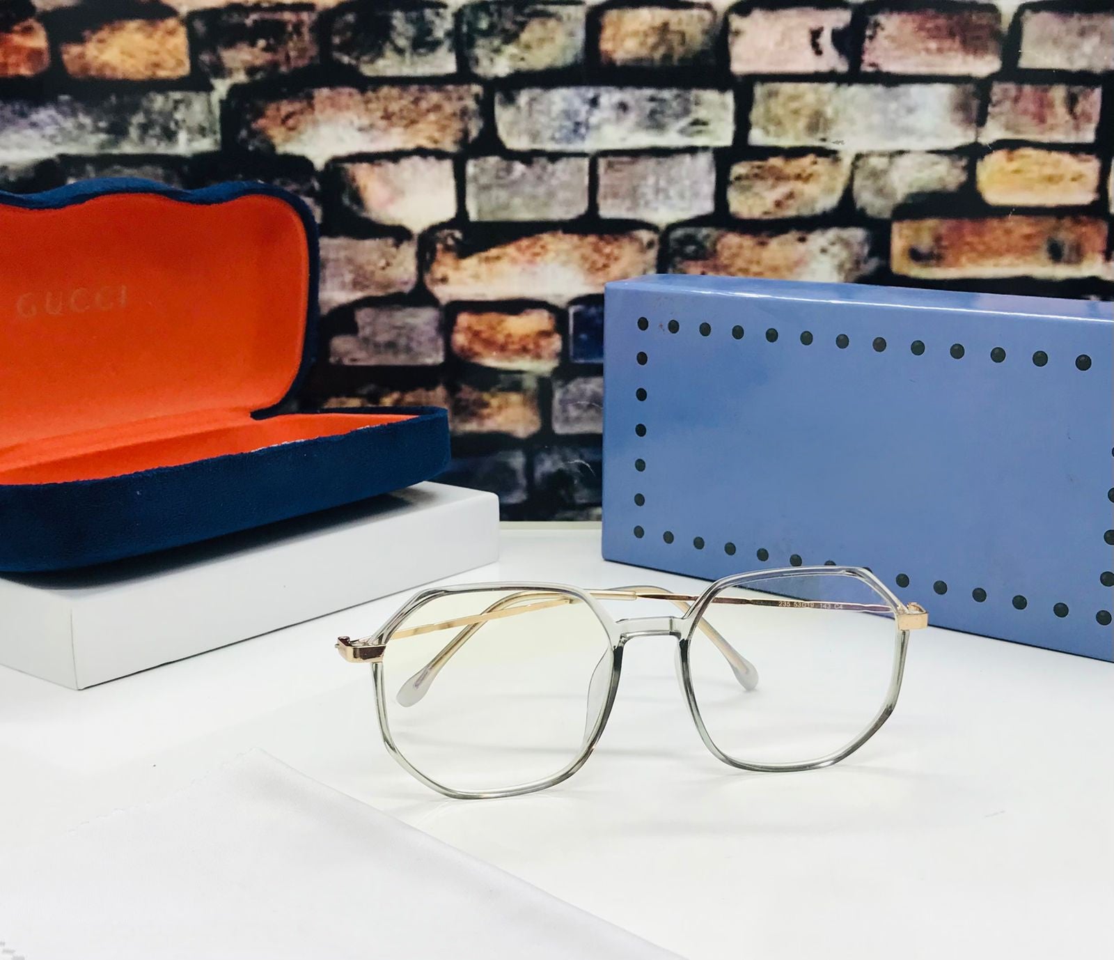 Stylish Blue Light Blocking Glasses Side Angle View Lightweight Frame Unisex