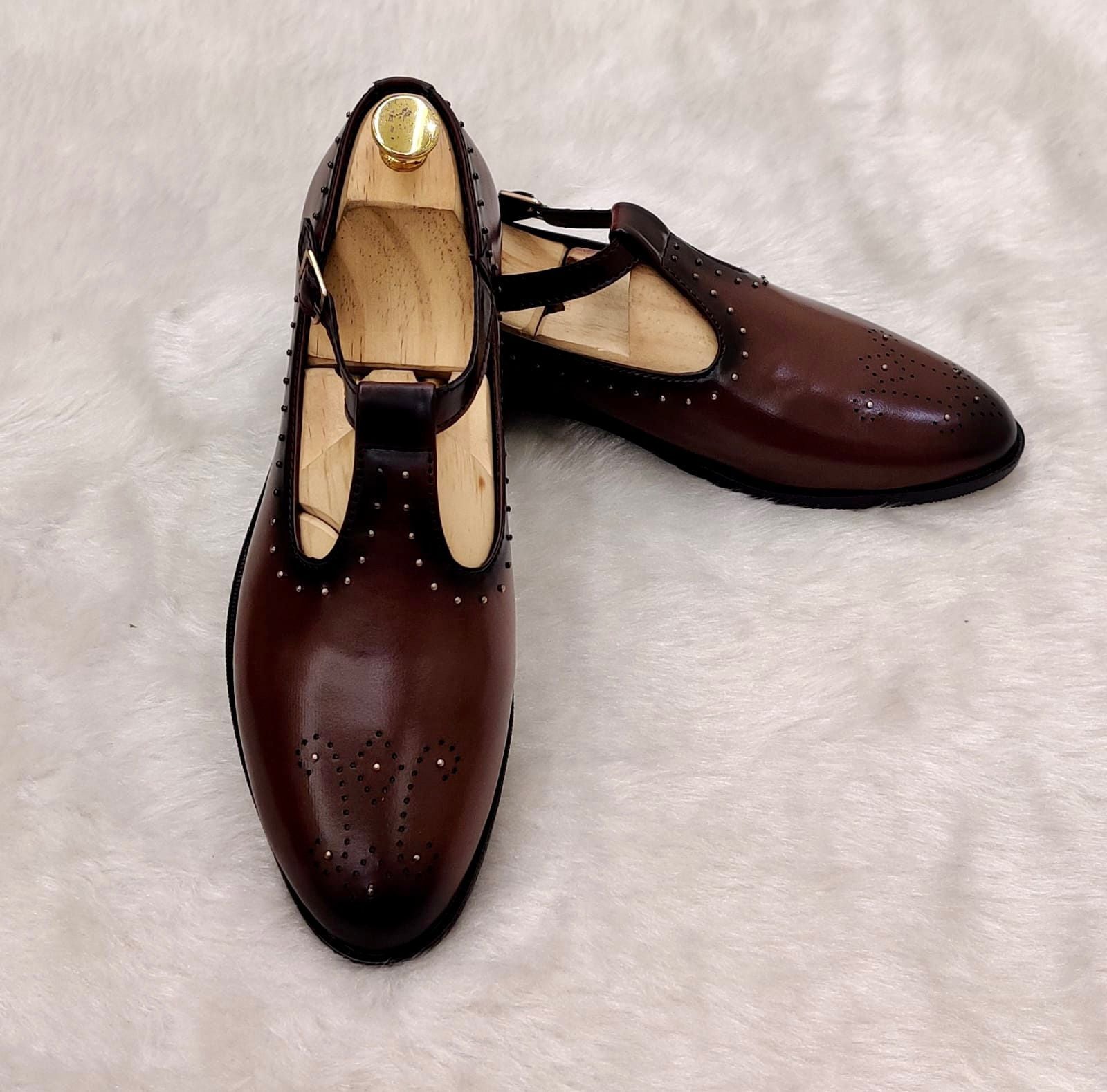 Trendy PESHAWARI JUTTI Suede Wedding Wear And Casual Wear-FunkyTradition