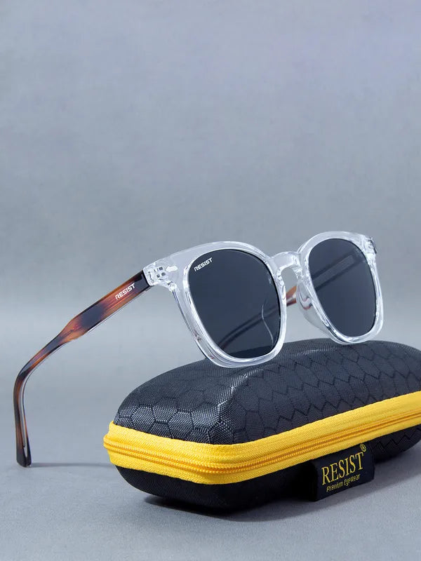 UV-Protected White Tiger Black Wayfarer Sunglasses for Men & Women- FunkyTradition