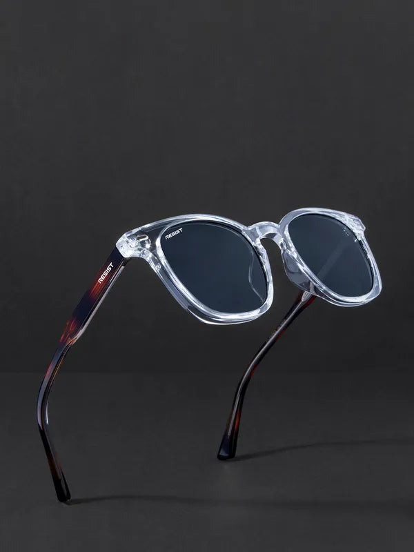 UV-Protected White Tiger Black Wayfarer Sunglasses for Men & Women- FunkyTradition