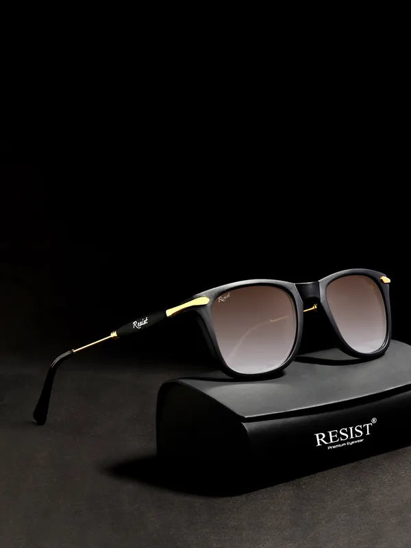 UV Protected Black Brown Wayfarer Sunglasses For Men & Women- FunkyTradition