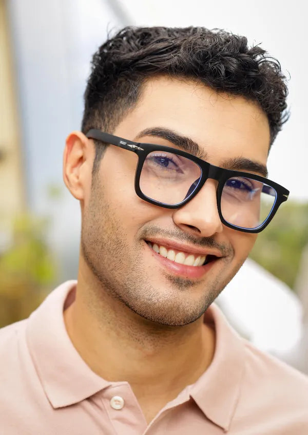UV Protected Black Clear Wayfarer Sunglasses For Men & Women- FunkyTradition