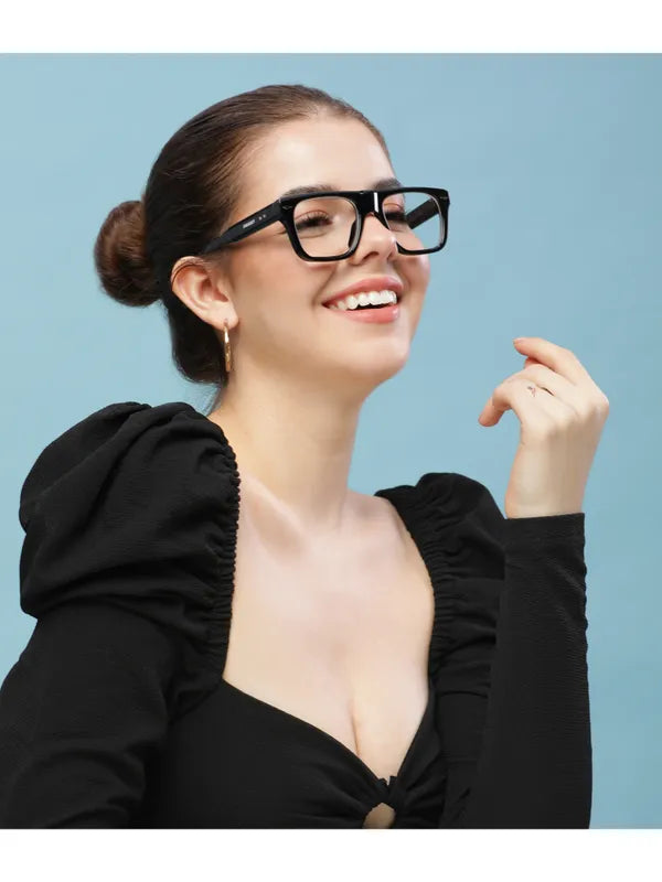 UV Protected Black Clear Wayfarer Sunglasses For Men & Women- FunkyTradition