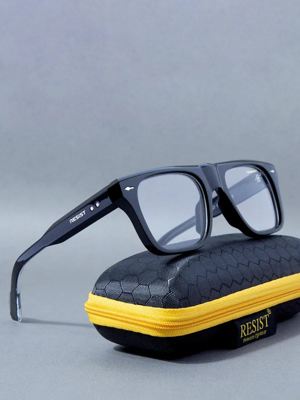 UV Protected Black Clear Wayfarer Sunglasses For Men & Women- FunkyTradition