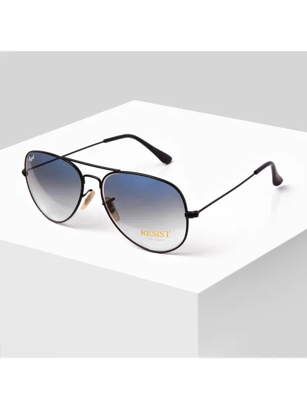 UV Protected Black Gradient Aviator Sunglasses for Men and Women- FunkyTradition
