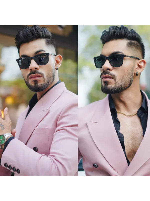 UV Protected Black Wayfarer Sunglasses For Men & Women- FunkyTradition