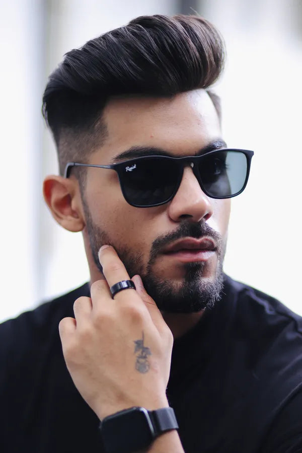 UV Protected Black Wayfarer Sunglasses For Men & Women- FunkyTradition