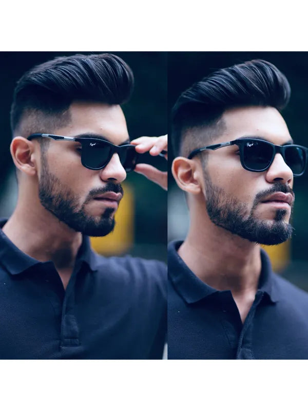 UV Protected Black Wayfarer Sunglasses For Men & Women- FunkyTradition