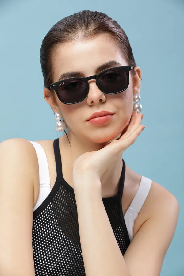 UV Protected Black Wayfarer Sunglasses For Men & Women- FunkyTradition