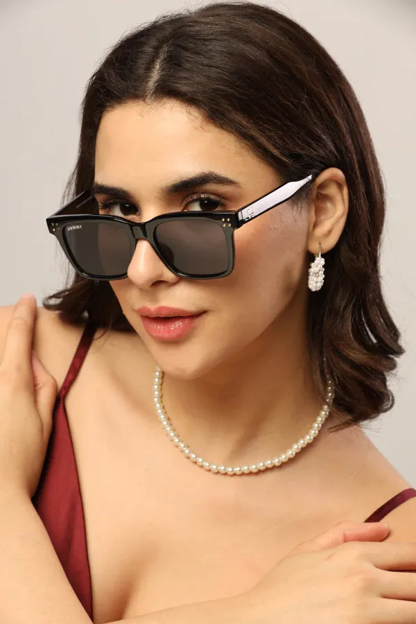 UV Protected Black Wayfarer Sunglasses For Men & Women- FunkyTradition