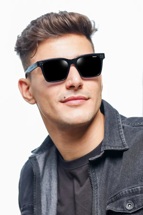 UV Protected Black Wayfarer Sunglasses For Men & Women- FunkyTradition
