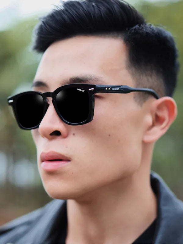 UV Protected Black Wayfarer Sunglasses For Men & Women- FunkyTradition