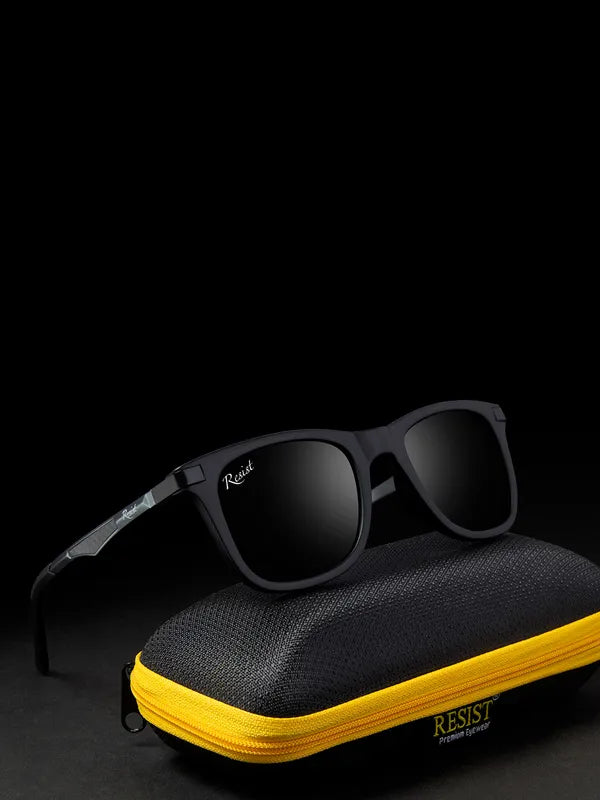 UV Protected Black Wayfarer Sunglasses For Men & Women- FunkyTradition