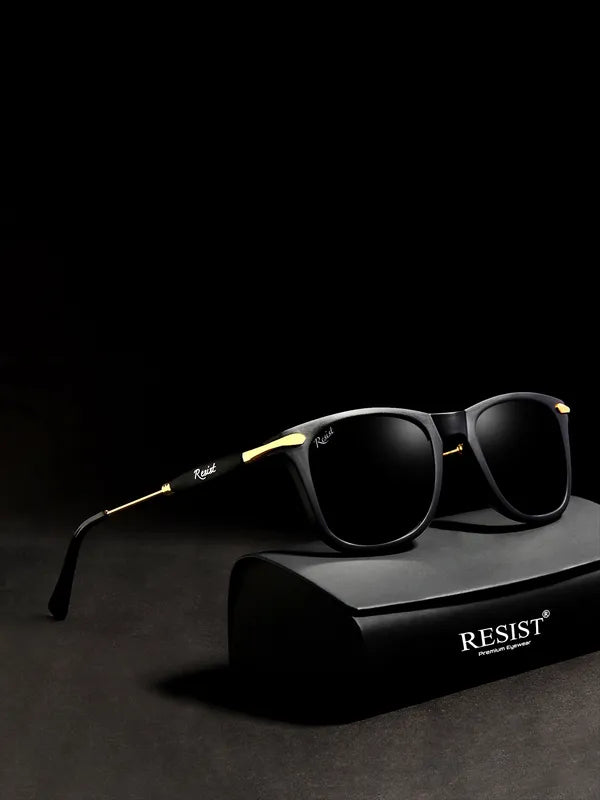 UV Protected Black Wayfarer Sunglasses For Men & Women- FunkyTradition